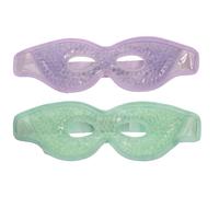BATHVEVE 2pcs Reusable PVC Sleep Eye Masks with Soft Gel Material, Blocks Light Effectively, for Home Use, Cooling Eye Pads for Ladies