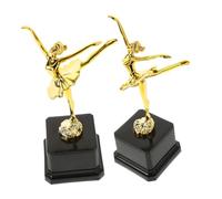 BATHVEVE 2pcs Small Dance Trophies for Ballet and Latin Dance Competition Awards Plastic Dancing Trophy Cups for Events Parties and Ceremonies