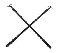 BATHVEVE 2pcs Telescopic Curtain Pull Rod Curtain Rod Pull Push Draw Wand Draw Adjustable Telescopic Support Blind Tilt Wand Black Aluminum Alloy