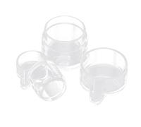 BATHVEVE 2pcs Transparent Acrylic Ant Water Feeding Bowls with Separate Drinking Ports for Ant Science Observation and Primitive Ecology Enthusiasts Lightweight Compact Design for