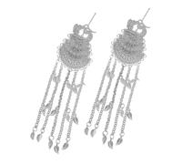 BATHVEVE 2pcs Unique Vintage Hairpin Peacock Chain Hairpins for Bun Hair Sticks Flower Tassel Hair Pins Holder