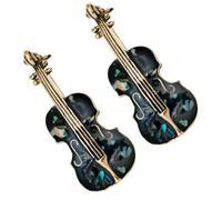 BATHVEVE 2pcs Violoncello Brooch for Women, Wear Resistant Alloy and Shell Material, Delicate Cello Shaped Breastpin, Clothing Accessory for Party and Mother's Day