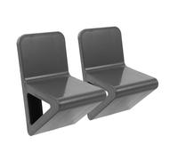 BATHVEVE 2pcs Wall-mounted Shower Foot Rest Pedicure Foot Rest for Pregnant Women Elderly No Drilling Stool