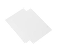 BATHVEVE 2Pcs White Aluminum Sublimation Metal Sign Blanks 355X255Mm with Pre-Drilled Holes, Weatherproof Outdoor Yard Garden Advertising Plaques for Custom DIY Engrave and Indoor Use