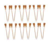 BATHVEVE 30pcs Halloween Craft Pen Halloween Party Supplies Witch Writing Tools Mini Witch Broom Pens Broom Pencils Wicked Party Supplies Favors Wooden