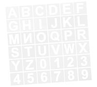 BATHVEVE 36pcs Reusable Plastic Letter and Stencils for Painting Washable Tear Resistant Craft Templates for DIY Signs Home Decor and Art Projects