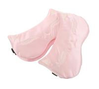 BATHVEVE 3pcs Adjustable Satin Sleep Mask Light Blocking Breathable Eye Cover with Cooling Eye Relief for Women Men Travel Nap Lash Protection Pink