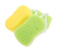BATHVEVE 3pcs Assorted Colour Bath Sponges Pu Material Shower Balls Rich Foam for Gentle Exfoliating and Healthy Skin Suitable for Daily Bathroom Use Random Color