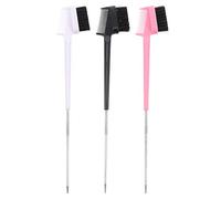 BATHVEVE 3pcs Eyebrow Comb Mascara Brush Dual Head Eyelash Comb Brush Makeup Tool for Eyebrow Eyelash Care Random Color
