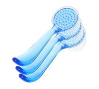 BATHVEVE 3pcs Goat Horn Facial Cleansing Brush Gentle Exfoliating Face Scrubber for Skincare Soft Bristles for Dust Removal and Deep Pore Cleansing for Women Daily Routine