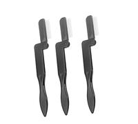 BATHVEVE 3Pcs Portable Foldable Eyelash and Eyebrow Comb Eyelash Shaping Tool for Daily Grooming and Travel Durable Makeup Brush for Men and Women