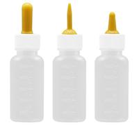BATHVEVE 3pcs Portable Silicone Pet Feeding Bottles for Puppies Kittens Hamsters and Rabbits, Easy to Clean Small Nursing Milk Bottles for Newborn Pets