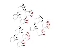 BATHVEVE 3pcs Triple Question Mark Headband Novelty Hair Hoops for Halloween Party Unique Punctuation Headpieces Attention Grabbing Headwear for Festivals and Creative Styling