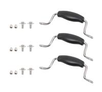 BATHVEVE 3Pcs Universal Medium Pan Lid Handles Replacement Set Dual-Hole Pot Cover Grip Glass Lid Top Caps for Cookware Kitchen Pot Handle Replacement