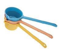 BATHVEVE 3pcs Water Ladles with Long Handle, Strong and Sturdy Pp Material Bath Dipper Spoons for Watering Plants and Outdoor Camping, Simple Design with Delicate Appearance