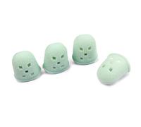 BATHVEVE 4 Pcs Silicone Guitar Finger Covers for Guitar and Mandolin, Easy to Put and Take, Reducing Finger Protectors for Guitarists and Beginners, Green