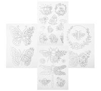 BATHVEVE 4 Sheets Water Soluble Embroidery Stabilizer for Baseball Caps and Woven Knits, Portable Paper Material with Stable Support for Fusible Interfacing Applique Designs and DIY