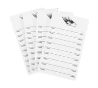BATHVEVE 4pcs Acrylic Eyelash Extension Pad with Camellia Design Handheld Lash Display Board Portable False Lash Tray for Beauty Salons and Home Use