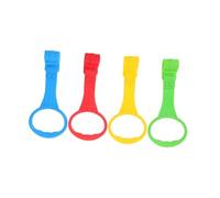 BATHVEVE 4pcs Cot Pull up Rings Boy Girl Bed Stand Assist Safety Ring for Toddlers Support for Learning to Stand Trusted for Playtime Development