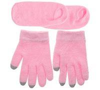 BATHVEVE 4Pcs Moisturizing Gel Gloves and Spa Socks for Dry Cracked Hands and Feet Intensive Hydration Treatment Comfortable Overnight Wear for Hand and Foot Care