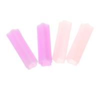 BATHVEVE 4pcs Pink Nipper Protective Covers for Nail Cuticle Scissors Manicure Pedicure Tools Made of Sturdy Plastic, Reusable and Designed to Protect from Hurt, for Daily Life Use