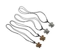 BATHVEVE 4pcs Resin Turtle Pendant Necklace Set for Bracelets and Pendants, Sturdy and Delicate Turtle Necklace Decor with Fine Craftsmanship, Unique European American Style Accessories