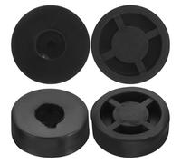 BATHVEVE 4pcs Rubber Speaker Isolation Feet Pads 45x15mm Subwoofer Stand Anti-vibration Pads for Turntable Preamp Hi-fi Audio Equipment Floor Protection