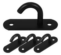 BATHVEVE 4pcs Small Water Bucket Hooks Stainless Steel Stable Feeder Hooks for Horses Quick Install for Barn and Farm Use