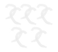 BATHVEVE 5 Pairs External Auricle Corrector Ear Support, Silicone Protruding Ear Valgus Correction Device, White Discreet Auricle Lidding Corrector for Pediatric Use