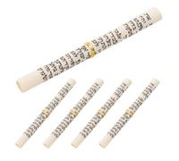 BATHVEVE 5 Sets Door Mezuzah Scroll with Hebrew Blessings, Vintage Jewish Religious Home Blessing Decor Made of Paper and Hemp Rope, Resists Fading, for Wedding Celebrations