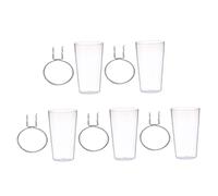 BATHVEVE 5 Sets Pegboard Organizer of Pegboard Cups with Hooks Versatile Storage for Home Garage Kitchen and Office Includes Elastic Baskets for Easy Organization