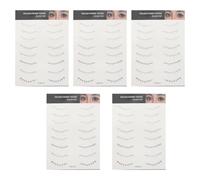 BATHVEVE 5 Sheets Black Fake Eyelash Stickers for Women, Easy to Use and High Adherence Makeup Accessory, for Parties and Shopping
