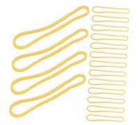 BATHVEVE 500pcs Heavy Duty Yellow Elastic Rubber Bands High Performance Stretch for Financial Documents Money Wrappers Bands for Office School Organization