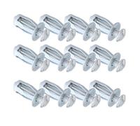 BATHVEVE 50pcs Carbon Steel Expansion Screw Jack Nuts for Concrete Drywall Furniture Fixing Petal Anchor Bolts with Strong Retention and Structural Integrity for Home Improvement and