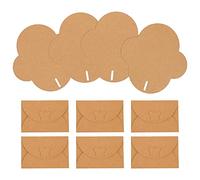 BATHVEVE 50pcs Classic Khaki Paper Envelopes with Retro Butterfly Clasp, Stylish Vintage Design for Writing Paper and Blessing Messages, for Home Decoration and Invitations