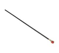 BATHVEVE 53 Inch Halloween Wizard Staff Prop with Red Sphere, Lightweight Plastic Walking Stick with Safe Rounded Edges, Smooth Burrfree Surface for Stage Theater and Haunted House