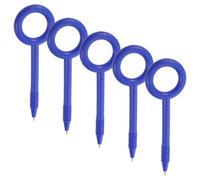 BATHVEVE 5pcs Blue Anti-swallowing Safety Pens for Prison Interviews and Jail Use, Flexible Construction with Nonlethal Balloon Tip, Tpe Material Bendable Prison Safety Pens