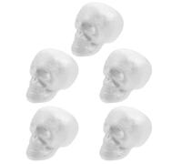 BATHVEVE 5pcs DIY Props White Foam Grimace Balls Creative Craft Supplies for Parties Painting Cultivating Hands-on Ability