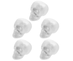 BATHVEVE 5pcs DIY Props White Foam Grimace Balls Creative Craft Supplies for Parties Painting Cultivating Hands-on Ability