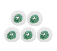 BATHVEVE 5pcs Green Camping Gas Lantern Mantles with Tightly Woven Three-layer Polyester Design and Tubular Double Iron Clip Structure for Secure Installation and Easy Maintenance,