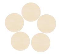 BATHVEVE 5pcs Unfinished Wood Round Graffiti Boards for Craft Projects School Use DIY Painting Sign Blanks