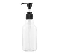 BATHVEVE 6pcs 200ml Plastic Lotion Pump Bottles Press Pump Design, Square Shape, Convenient to Refill, for Home Use on The Go Random Color