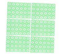 BATHVEVE 6Pcs Anti-slip Protective Pet Pads for Rabbit Cage Flooring Non-toxic Plastic Foot Cushions with Rounded Edges for Hamsters Guinea Pigs Chinchillas Cats Random Color Random Color