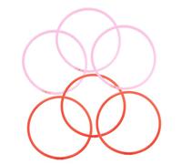 BATHVEVE 6pcs Aquarium Floating Plant Rings Mixed Color Fish Tank Feeding Isolation Circles Plastic Stable for Floating Duckweed and Aquatic Plants