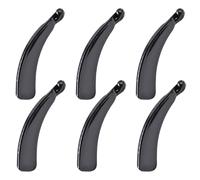 BATHVEVE 6pcs Black Plastic Banana Hair Clips for Women, Stable and Good Stability, Fashionable Simplicity Design, Hair Accessories for Ponytail Styling and Everyday Use