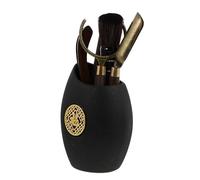 BATHVEVE 6pcs Gong Fu Tea Tools Set for Preparing Tea with Ceramic Wood and Copper Accessories