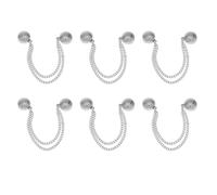 BATHVEVE 6pcs Magnetic Clothing Clips Set with Alloy Material, Decorative and Long-term Use, Adjustable Waist Buckle Extenders for Jeans and Pants, Multifunction Magnetic Fasteners