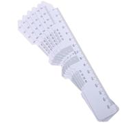 BATHVEVE 6pcs Professional Plastic Pupil Distance Rulers Pd Measure Ruler Set with Small Error and Portable Carry for Optical Frame Measurement