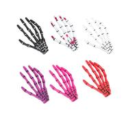 BATHVEVE 6pcs Skeleton Claw Hair Clips Plastic Hairpin Set with Simple and Practical Design, Eye-catching and Easy to Use Hair Accessories for Personal Party and Makeup