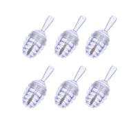 BATHVEVE 6pcs Transparent Mini Beehive Lip Honey Empty Tubes Portable Lip Gloss Containers for Travel Refillable Balm Bottles for Liquid Blush and Concealer Storage